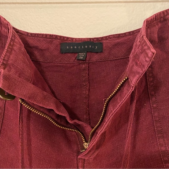 Sanctuary Playa Linen Frayed Hem Shorts - Picture 5 of 9